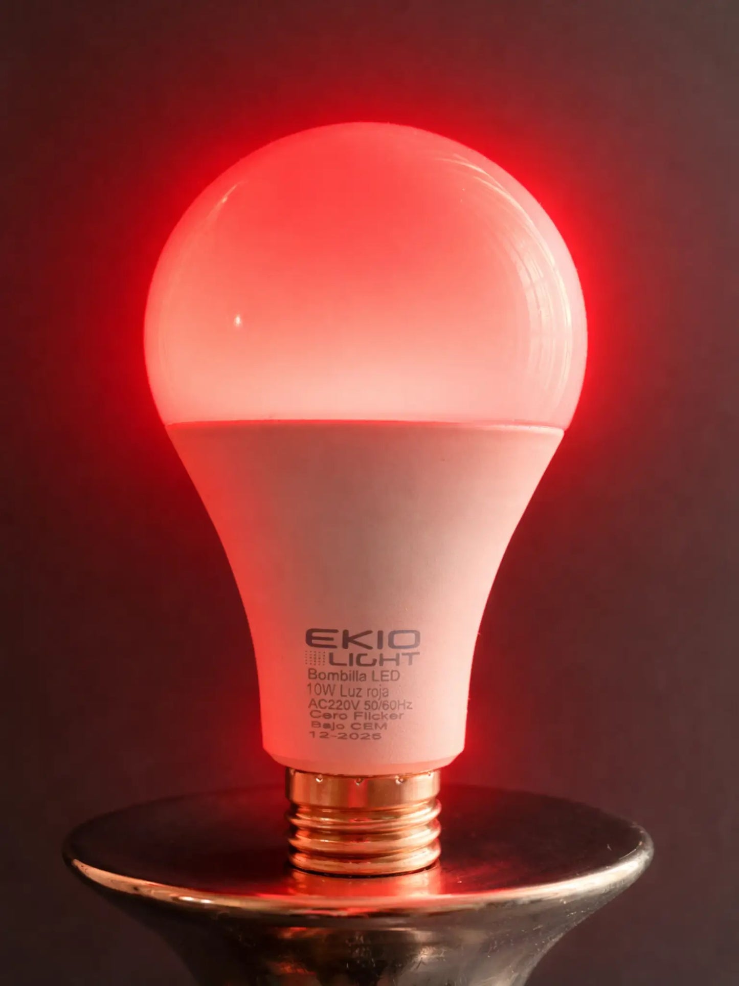 Bombillas de luz roja