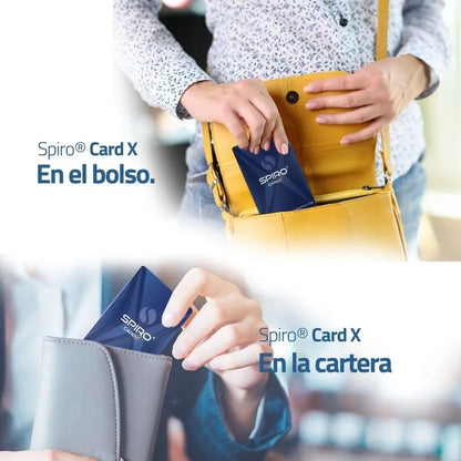 Detalle en uso de la Spiro Card X