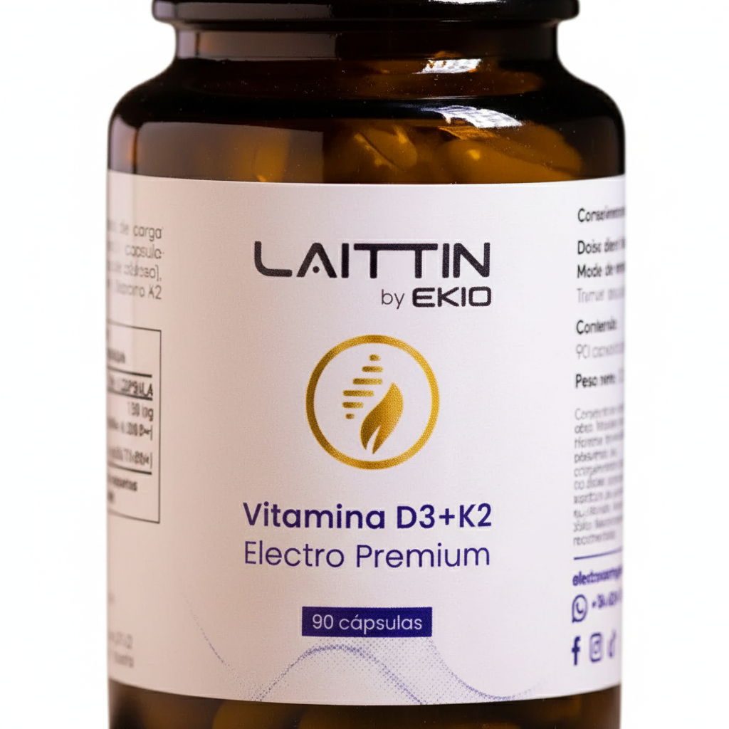 Vitamina D3+K2 Electro Premium de Laittin
