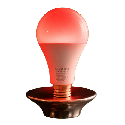 Bombillas de luz roja