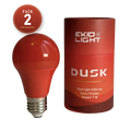Detalle del pack de 2 unidades de bombillas rojas Dusk de Ekio Light