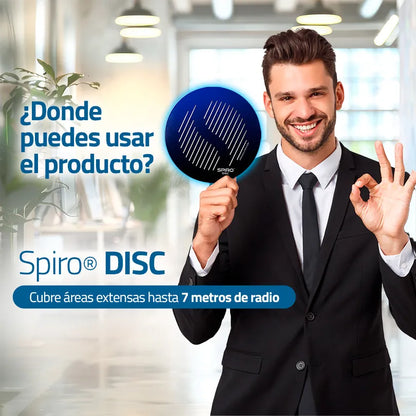 Detalle en uso de Spiro Disc