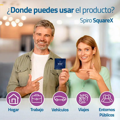 Detalle en uso de Spiro Square X