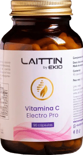 Detalle de bote de producto de Vitamina C by Ekio Laittin
